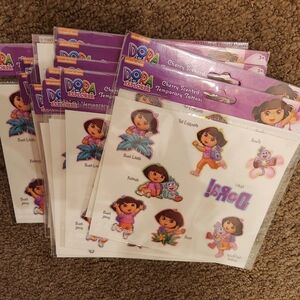 Dora Temporary Tattoos Cherry Scented (Sold as a bundle of 26)